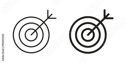 Aim icons simple design. Vector illustration for web ui