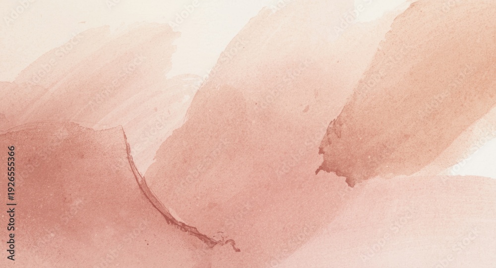 Fototapeta premium Watercolor background with abstract flowing brushstroke illustrations