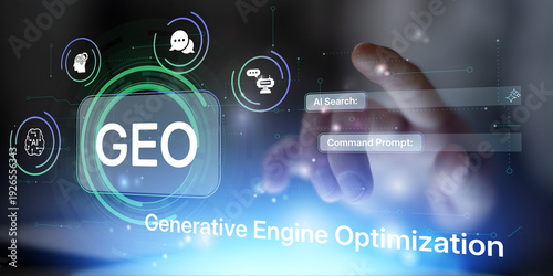 Canvas Print GEO Generative Engine Optimization Framework for AI Powered Search and Content Strategy