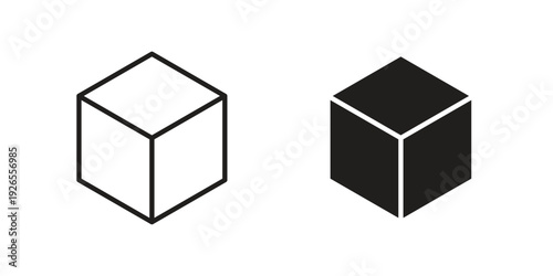 Box icons simple design. Vector illustration for web ui