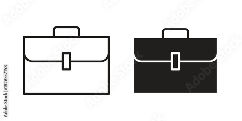 Briefcase icons simple design. Vector illustration for web ui