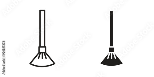 Broom icons simple design. Vector illustration for web ui