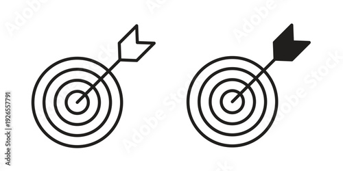 Bulls eye icons simple design. Vector illustration for web ui