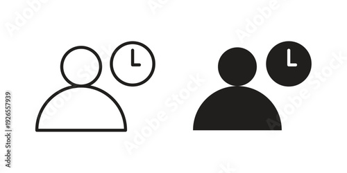 Busy icons simple design. Vector illustration for web ui