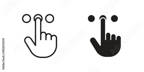 Choice icons simple design. Vector illustration for web ui