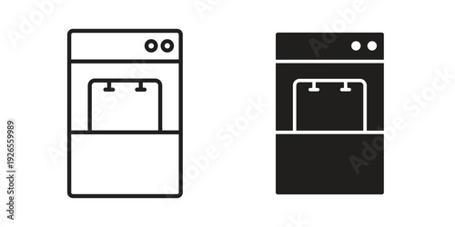 Dispenser icons for templates, web design and infographics