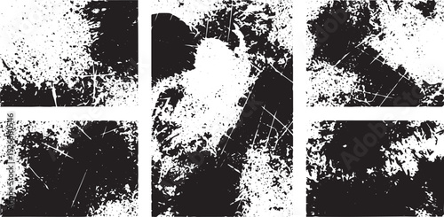 Grunge textures distressed backgrounds with transparent overlay effect scratch marks and distressed elements for graphic design projects grunge effect set vector design