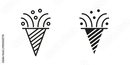 Confetti icons simple design. Vector illustration for web ui