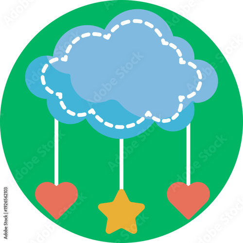 A nursery accessory with suspended toys above a baby’s crib.
Often used to calm, distract, or stimulate a newborn during rest time.