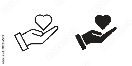 Donate icons simple design. Vector illustration for web ui