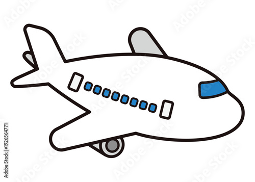 かわいい飛行機のイラスト