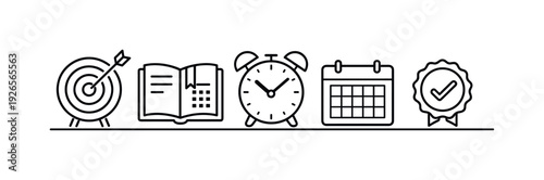 Personal goal setting and habit tracking for structured self-improvement and consistent productivity development in everyday professional life, target