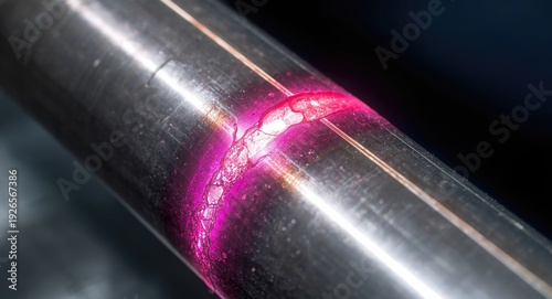 Wallpaper Mural Non destructive liquid penetrant testing focusing on surface defects in stainless steel pipe welds Torontodigital.ca