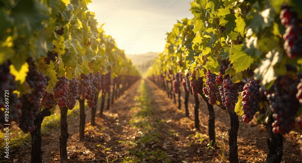 custom made wallpaper toronto digitalTraditional grape harvest with red grenache varieties in vineyard