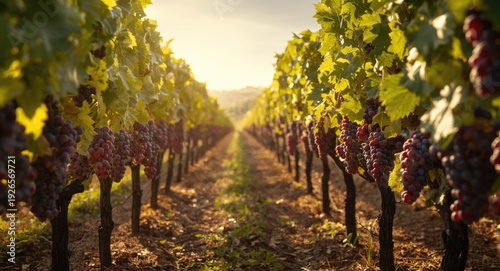 Wallpaper Mural Traditional grape harvest with red grenache varieties in vineyard Torontodigital.ca