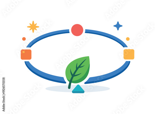 Healthy daily structure and routine consistency in modern lifestyles focused on maintaining balance and momentum, a repeating path with evenly spaced