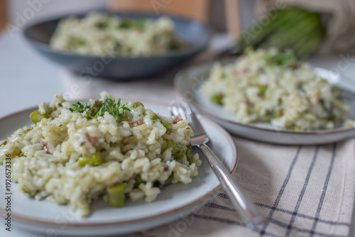 Wallpaper Mural healthy home made Risotto with asparagus beans Torontodigital.ca