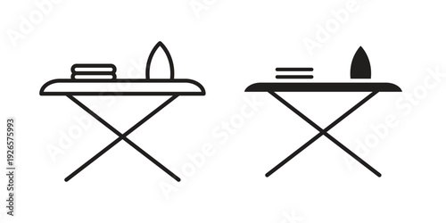 Iron board icons for templates, web design and infographics