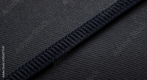 Close view of velcro material on dark textured background with patch space