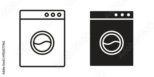 Laundry icons for templates, web design and infographics