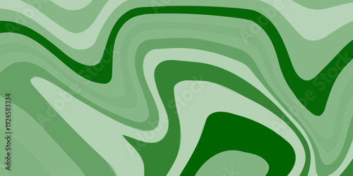 Abstract Green Liquid Marble Background. Elegant Swirl Pattern with Organic Waves and Fluid Malachite Texture for Eco-Friendly Branding. vector illustration