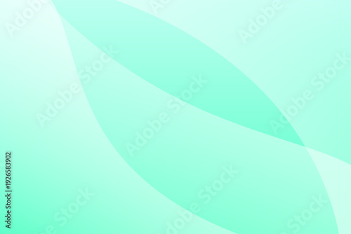 緑のグラデーションと曲線ウェーブの抽象背景デザイン素材