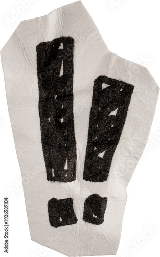 Wallpaper Mural Black And White Vintage Crumpled Paper Question Mark Torontodigital.ca