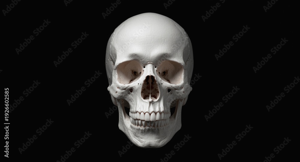 Fototapeta premium detailed digital human skull design for medical education