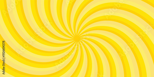Yellow abstract background with light of sunburst. yellow starburst with halftone. sun ray retro background with flash