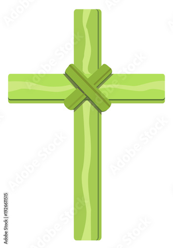 Palm Tree Handcrafter Cross illustration