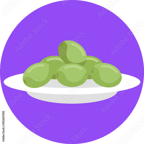 Olives – A traditional Spanish ingredient and snack, commonly served as tapas and used in Mediterranean cuisine.