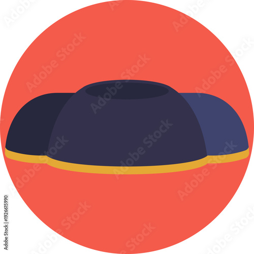 Symbol of Spanish bullfighting culture – This icon represents the iconic headpiece associated with Spain’s historic bullfighting tradition.