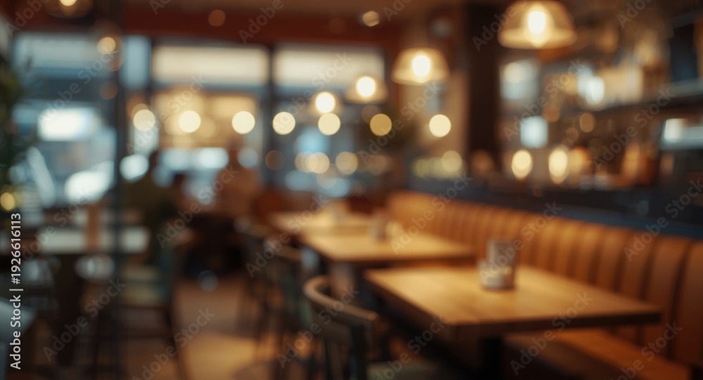 custom made wallpaper toronto digitalInviting cafe interior with an abstract blurred atmosphere and cozy mood
