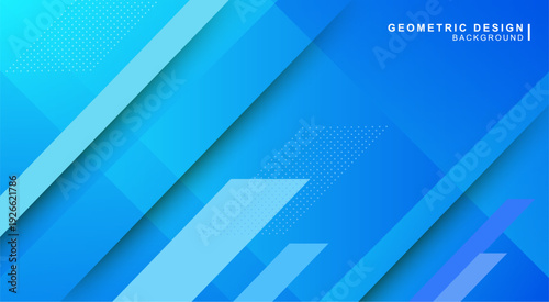 斜線で組み合わせた青色の幾何学的な背景素材