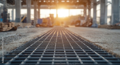 Mesh steel wire placed for ...