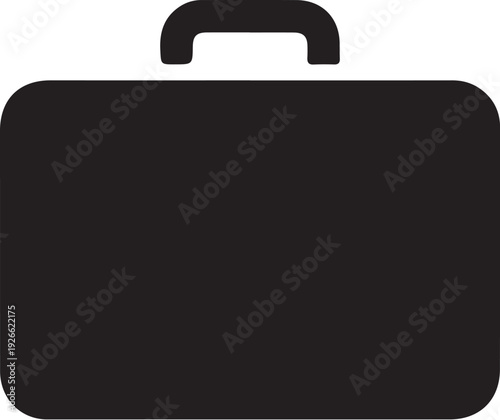 Black briefcase suitcase luggage handle