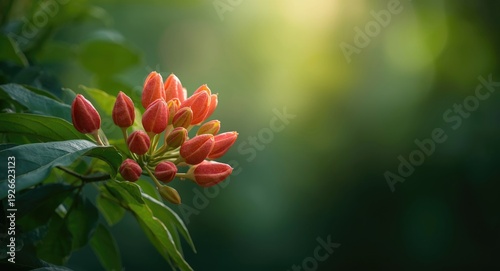 Enchanting red guava blooms...