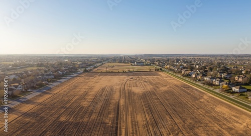 Sky view revealing empty te...