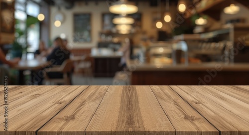 Natural brown wooden table ...
