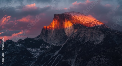 Grand mountain backdrop wit...
