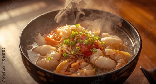 Seafood rich Korean kalguks...