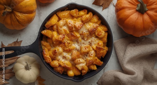 Top view of roasted pumpkin...