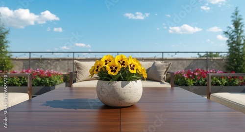 Stylish patio decor incorpo...