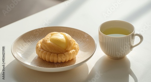 Sweet Japanese pastry packe...
