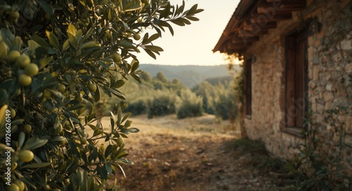 Lush foliage and rustic woo...