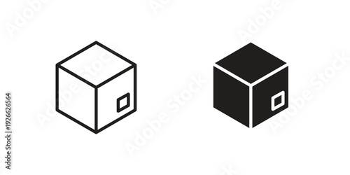 Box icon collection with multiple styles. EPS10