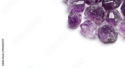 Natural amethyst stones sym...