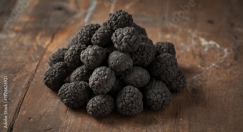 Stack of premium black truf...