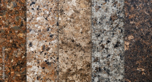 Varieties of natural granit...