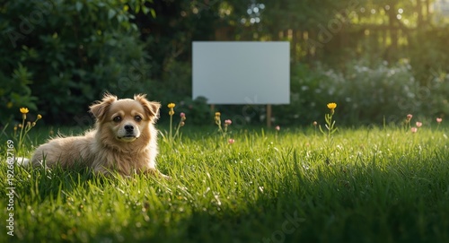 Content small pet resting b...